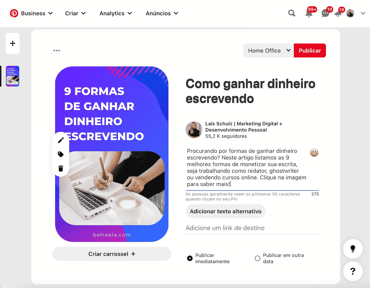 Eu vou criar sua logo, seu Avatar, Pin para Pinterest - Vinte